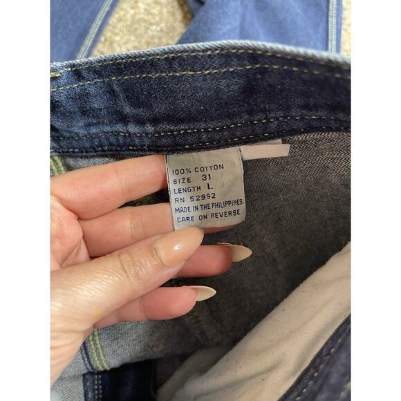 Vintage 80s 90s Alessio Jeans Long Western Medium Wash Jeans Cowboy 27 X 31 - Picture 4 of 6